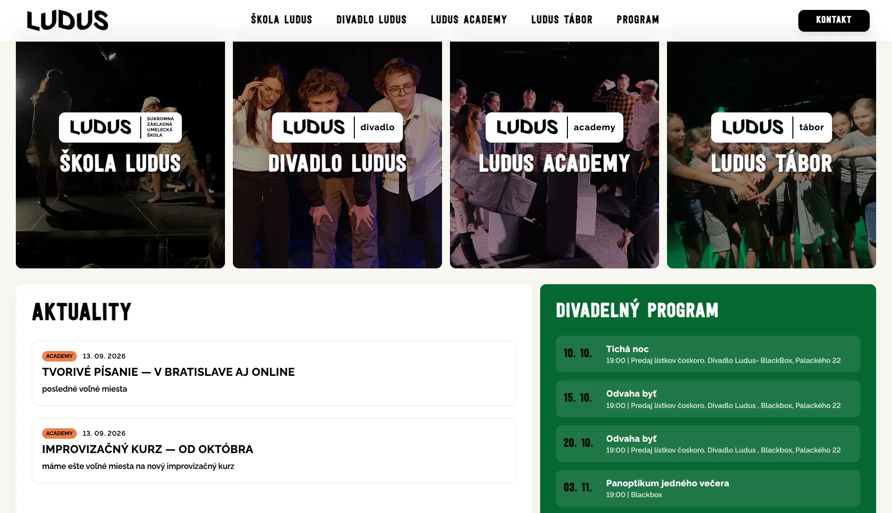 Ludus Space website